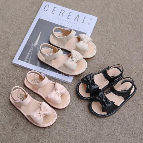 2021 Princess Fashion Bow ChildrenS Summer Shoes Beautiful Little Girl Sandals Kids Baby Girl Beach Flat Shoes 1 2 3 4 5 6 Year