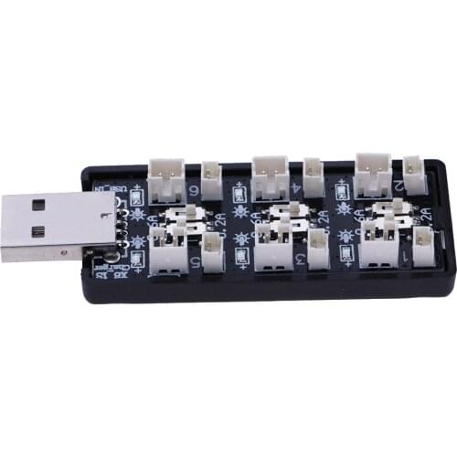 6CH 1S Lipo Lithium Battery Charger Board USB for Blade Tiny Whoop