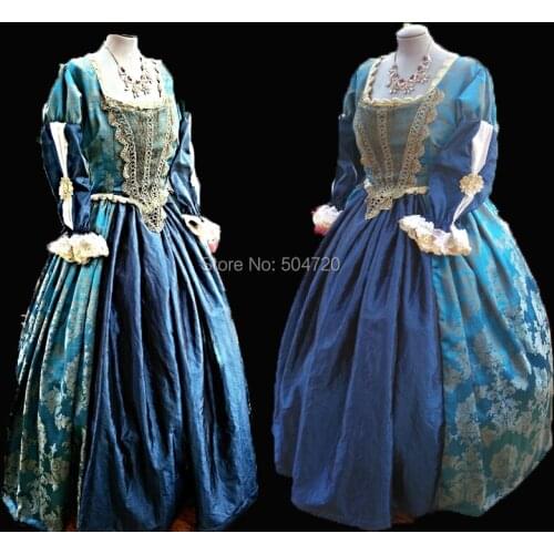 Tailored!Classical Theatre TV Duchess Queen 17th Medieval Renaissance Gown Era Halloween Retro Cosplay dress all size HL-533