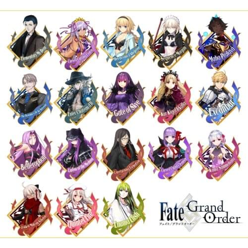 Anime Fate/Grand Order Keychain Acrylic Bags Pendant Toy Cartoon Decor Keyring Illyasviel Alter Irkalla Monte Cristo Enkidu
