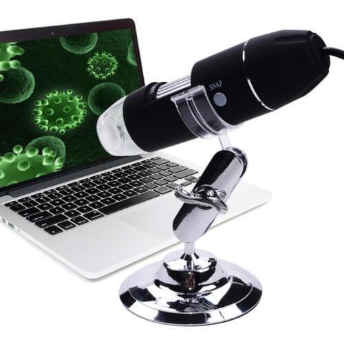 2 in 1 digital microscope 1600X USB electron microscope endoscope camera microscope magnifying glass stereo dice magnification