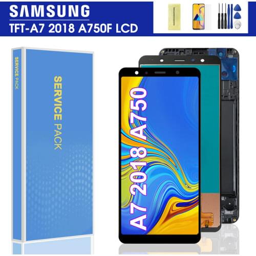 6.0'' A750F LCD For Samsung Galaxy A7 2018 A750 SM-A750F A750F Display With Touch Screen Assembly Replacement Part