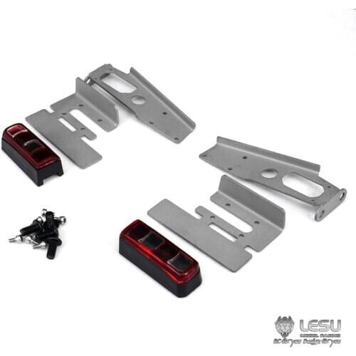 LESU Metal Taillight Mount Rack for 1/14 TAMIYA RC Benz Arocs 3348 Dumper Truck Model DIY Car