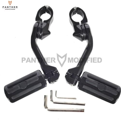 Motorcycle Passenger Foot Pegs Moto Anti Vibration Foot Rest Engine Guard Bar case for Harley Touring Softail Dyna Sportster