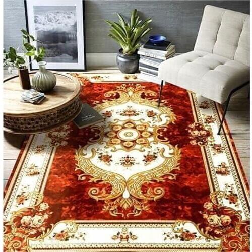 European Style Soft Carpet Bedroom Living Room Floor Home Doormats Collapsed Meters Machine Washable Hand-washing Rug