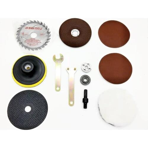 12Pcs/Set Kit Metal Conversion Shank Woodworking Accessories for Function Tools Electric Drill Change to Angle Grinder Cutter