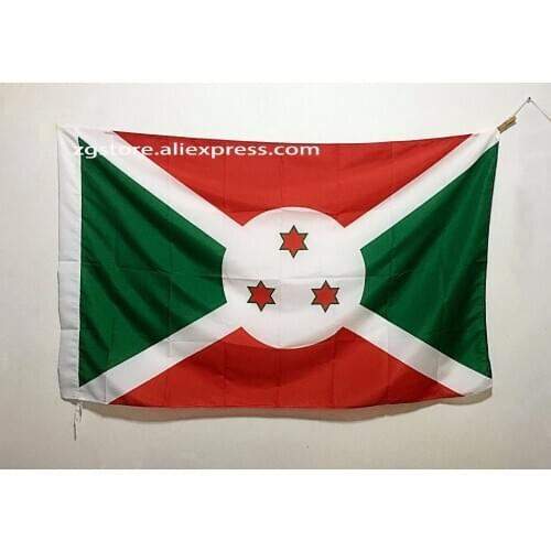 Burundi Africa National Flag All Over The World hot sell goods 3X5FT 150X90CM Banner brass metal holes