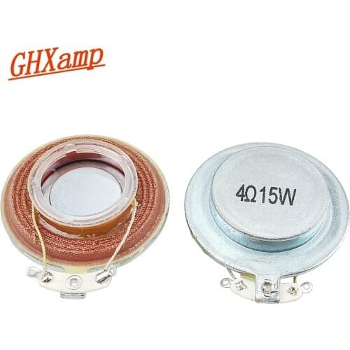 GHXAMP 1.75 INCH 4OHM Portable Resonance Vibration Speaker 25 Core Woofer Voice coil Mini Vibrating Plane loudspeaker 15W 2PCS