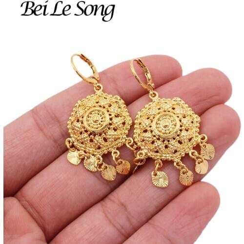 Earrings hoop earrings pendants jewelry 24K gold color for women unusual hoop earings fashion earrings piercings dangle earring