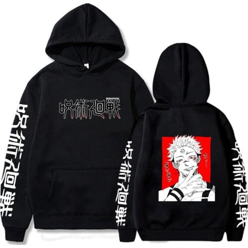Sukuna Hoodie Unisex Anime Jujutsu Kaisen Pullover Loose Hoodie Men Women