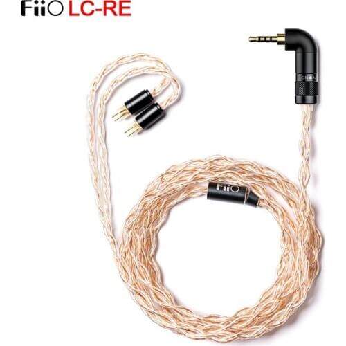 FiiO LC-RE/ LC RE Tri-Metallic Swappable plug headphone upgrade cable MMCX/0.78mm Include 3plugs 3.5SE 2.5Balanced 4.4Balanced