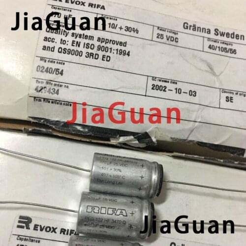 2PCS NEW RIFA PEG124 25V470UF 16x28MM HiFi Audio axial electrolytic capacitor PEG 124 470uF/25V Filter amplifier 25V 470UF