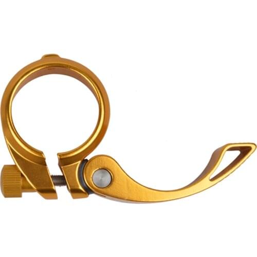 31.8mm Bicycle Quick Release Seat Tube Clamp Lightweight Aluminum Strong And Sturdy Suitable For 27.7/28.6MM Seatpost