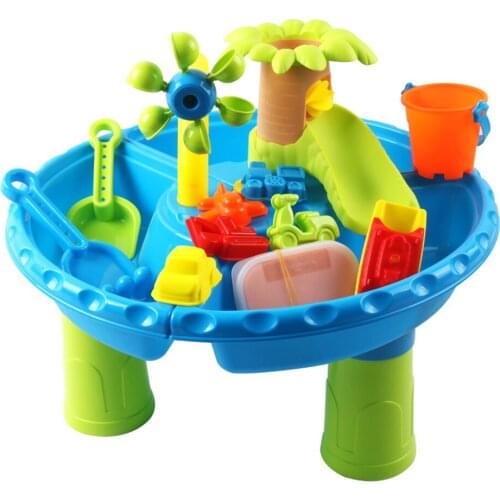 Water Table for Toddlers, Kids Play Sand & Water Table, Summer Beach Toys, for Outside & Outdoor Activity, for Boys & Girls