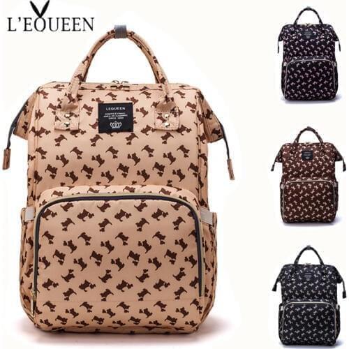 LEQUEEN Diaper Bag Baby Care Backpack for Mom Mummy Maternity Wet Bag Waterproof Baby Pregnant Bag