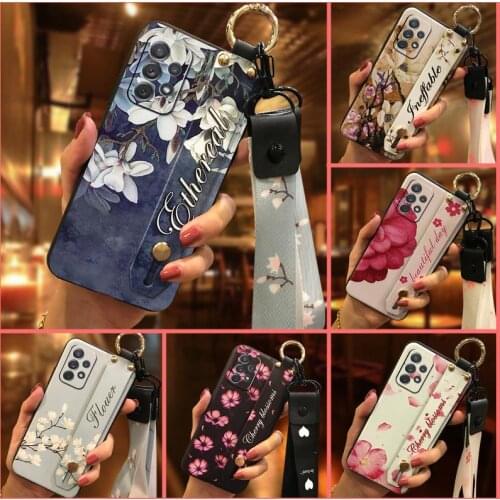 Wrist Strap Waterproof Phone Case For Samsung Galaxy A52 5G/A52 4G/SM-A526B/A526W/A5260 For Woman