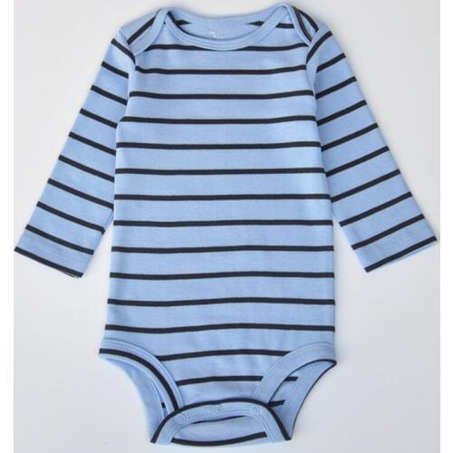 High Quality Large Size 36M 48M Karters Jumpsuits Long Sleeve Baby Boy Girl Rompers Infant Sleepwears Cotton