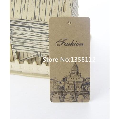 Kraft hang tags custom hangtag card price tags