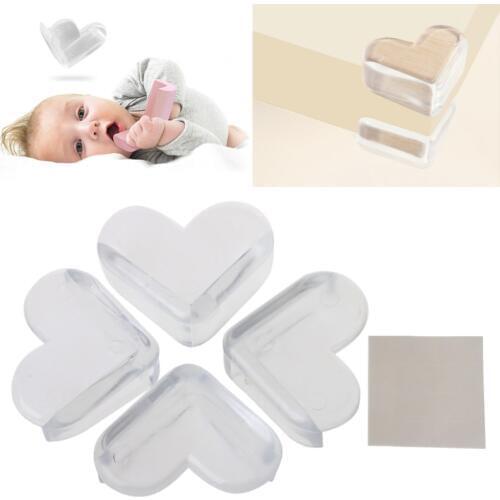 Careing Baby 4Pcs Child Baby Safety Protector Kids Desk Table Corner Edge Protection Cover Protecter