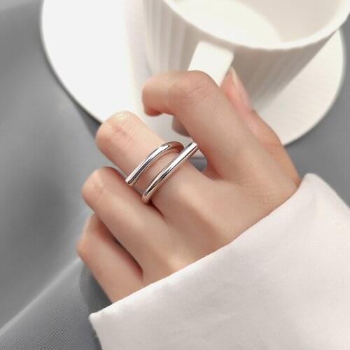 New Arrivals Vintage Chains Lines Rings For Women Large Adjustable Size Finger Ring Fashion Jewelry
