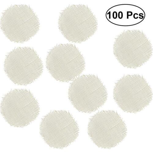 100Pcs Stainless Steel Screens Smoking Pipe Screens Tobacco Pipe Bowl Screens Metal Premium Pipe Screen Filters