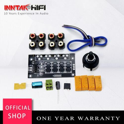 4 Ways Input Source Selector DIY Kit For Audio Preamp Power Amplifier