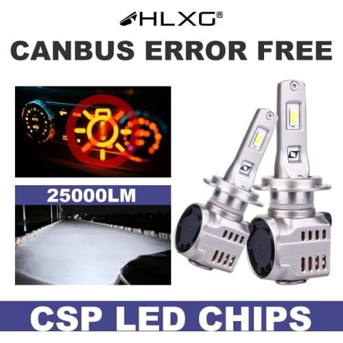 9005 9006 HB3 hb4 led H7 led лампочки h4 Canbus CSP 6500K auto Bulb headlight 25000LM 12V H8 H9 H11 H16JP luces car light HLXG