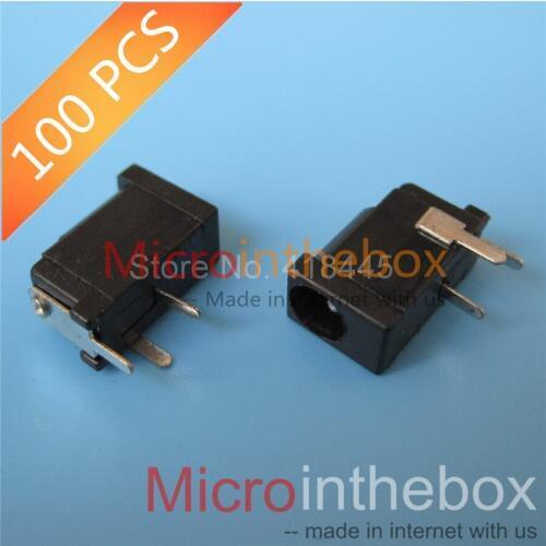 DC connector DC002 female 3.5*1.1 3.5*1.3 Black DC Power Jack Socket Connector 5.5*2.1 PBT DC-005