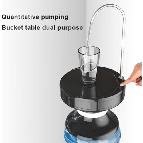 Electric Water Pump Water Dispenser With Tray USB Rechargeable Automatic Wireless Electric Pump Bottle Switch Smart Water Pump
