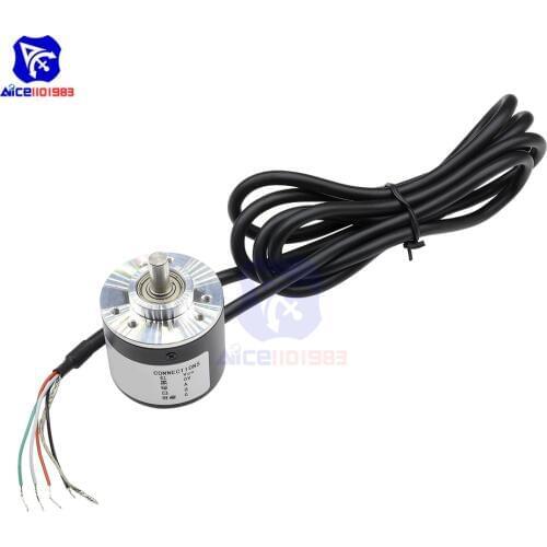 Encoder 360 P/R Photoelectric Incremental Rotary 5-24V AB 2 Phases 6mm Shaft