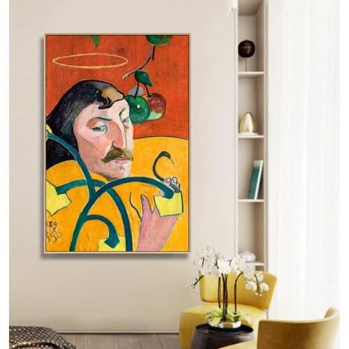Artist Paul Gauguin Portraits Artwork Canvas Print Painting Poster Art Wall Pictures for Living Room Home Decoration