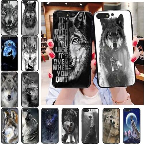 Classic Cool Wolf Phone Case For Huawei Honor 7C 7A 8X 9X 8A 10i 20lite 10 10lite 20S 20 8C 7X 8S 7S 9A 10X lite