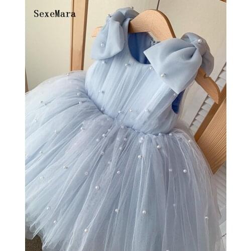 Hot infant girls dress baby girls christening cake dresses for special occasion kids 1 year baby girl first birthday dress