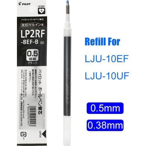 LifeMaster Pilot Juice Gel Pen Refill for Pilot Juice 0.38mm/0.5mm Black/Blue/Red Large Volume Writing Supplies LP2RF-8EF