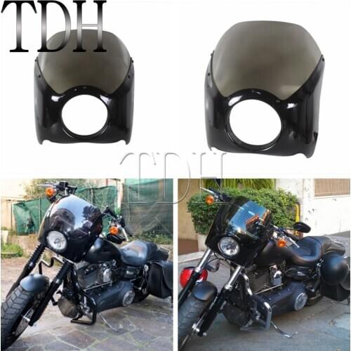Motorcycle Headlight Fairing Head Lamp Windscreen Front Mask Cowl For Harley Sportster XL883 XL1200 Dyna Street Touring Softail