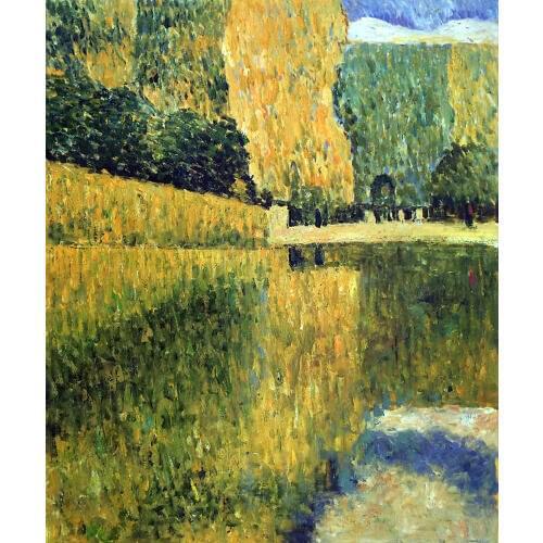 Wall Painting for Living Room Bedroom, Schonbrunn Park Gustav Klimt Oil Painting, Handpainted Quality,Canvas Art