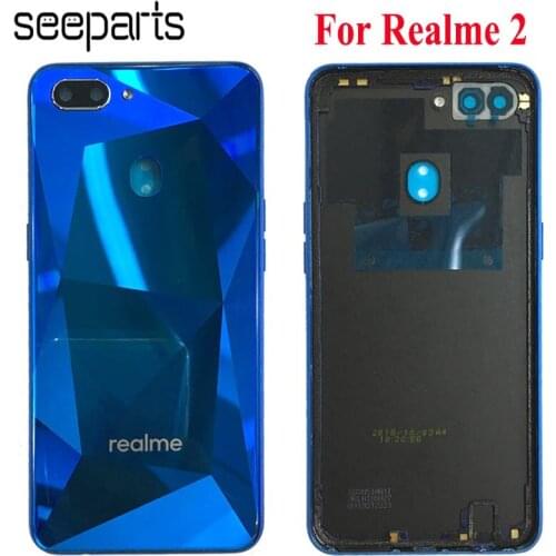 New 6.2" For OPPO Realme 2 Battery Cover For Realme 2 Back Cover Door Housing RMX1805 RMX1809 Battery Door Cover