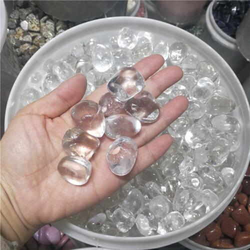 50g Natural White Clear Quartz Crystal Stone Rock Polished Gravel Specimen natural stones and minerals