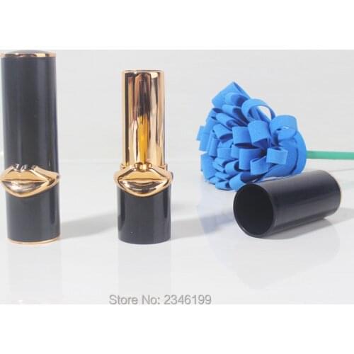 30pcs/lot 12.1mm DIY Empty Black LipstickTube, High Class Elegant Lip Balm Container,Round High-end Lip Rouge Filler,Makeup Tool