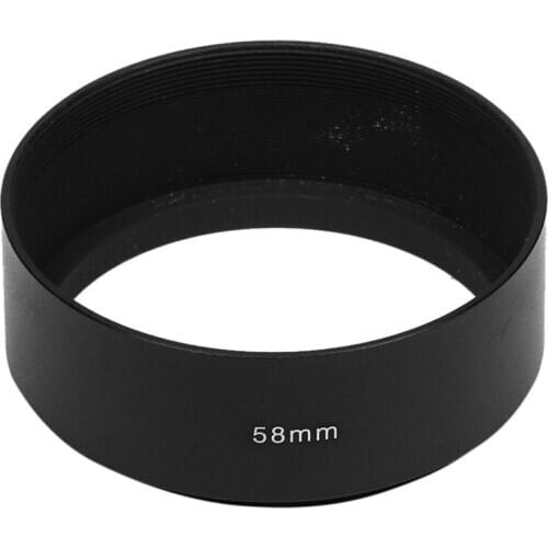 New 58mm Telephoto Hood Screw-in Tele Metal Lens for DSLR Canon Nikon Sony Olympus