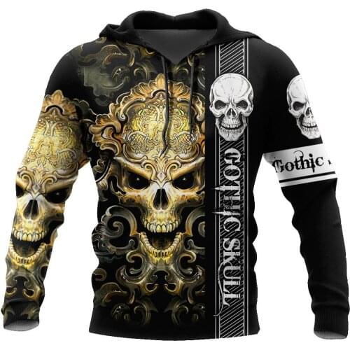 Premium Skull Tattoos 3D All Over Printed Unisex Deluxe Hoodie Men Sweatshirt Streetwear Zip Pullover Casual Jacket Tracksuit
