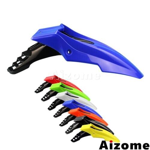 Universal Motocross Dirt Bike Front Fender For Yamaha TW WR XT YZ YZF TTR 125 230 250 450 Blue Black Moto Off Road Mudguard