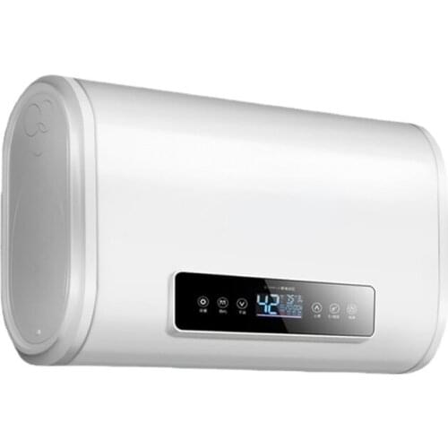 Water Heater Electric Household Bathroom 40L Small Quick Heating 6080 Liters Water Storage Bath Heater Flat Barrel