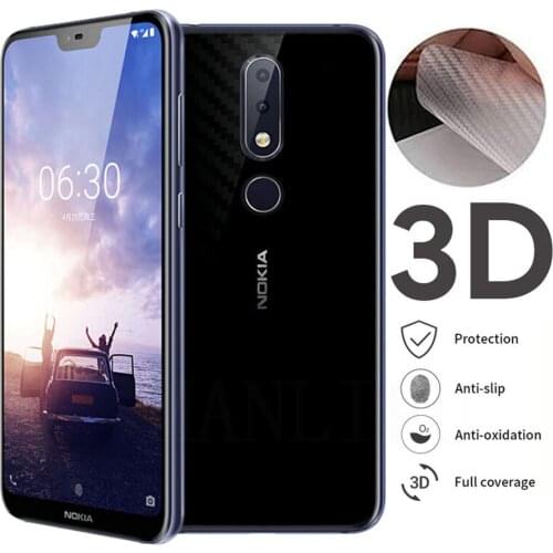 5Pcs/lot 3D Guard Carbon Fiber Film For Nokia 3.1 6.1 5.1 Plus 6.2 7.2 2.2 3.2 4.2 7 Plus Back Cover Protective Screen Protector