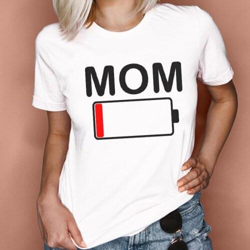 Women Graphic Cartoon Letter Mama Mom Mother Love Style 2021 Sweet Fashion Lady Clothes Tops Tees Print Female Tshirt T-Shirt
