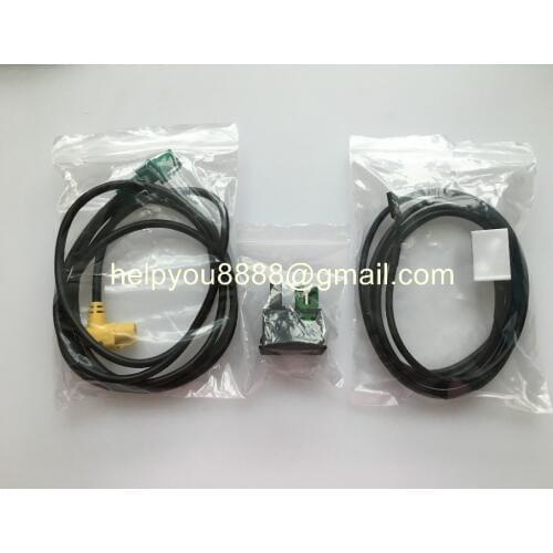 FREE SHIPPING 2 IN 1 USB AUX Switch CABLE for RCD510 RNS510 RNS315 RCD500 RNS300 RCD300 RCD200 GOLF MK6 JETTA MK5 Sagitar Vento
