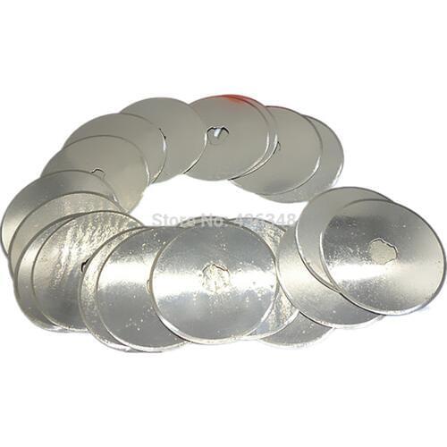 20pcs 45mm Rotary Cutter Craft Sewing Quilting Rotary Cutter Spare Blade Cut Fabric Leather Paper Patchwork Quilt Craft Cutting