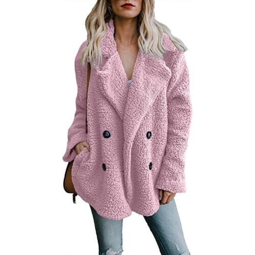 2020 New Autumn Winter Faux Fur Coat Women Warm Teddy Bear Coat Ladies Fur Jacket Female Teddy Outwear Plush Overcoat Coat