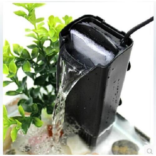 Aquarium Waterfall Filter Cylinder Hanging-on Low Water Level Filter For Turtle Tortoise Fish Tank
