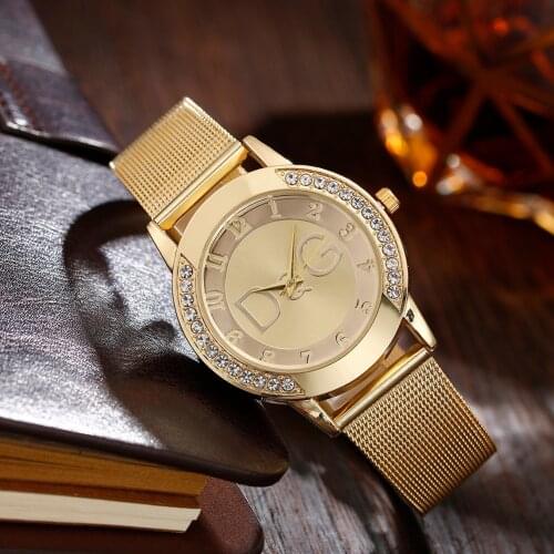 Reloj Mujer Luxury Diamond Watch New Fashion Women Famous Brand Ladies Steel Mesh Strap Quartz Wrist Watches Relogio Feminino